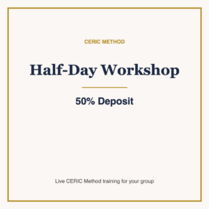 Half-Day Workshop — 50% deposit