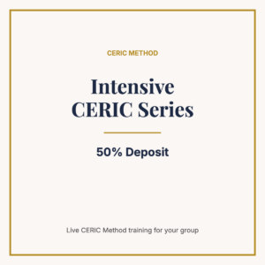 Intensive CERIC Series (5 half-days) — 50% deposit